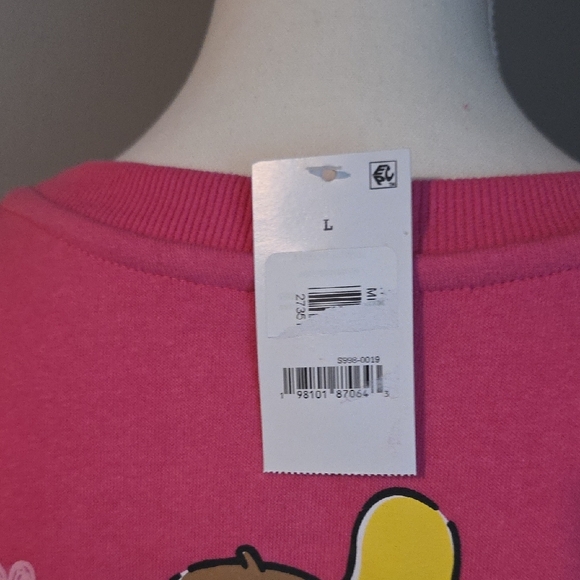 🆕️ Hello Kitty Pink Crewneck Sweatshirt NWT - Picture 3 of 4